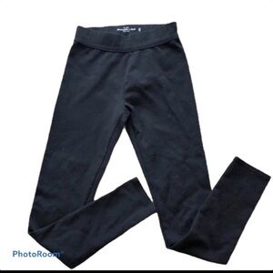 ABERCROMBIE & FITCH WOMENS BLACK LEGGINGS STRETCH ATHLETIC FEMININE XS NEW